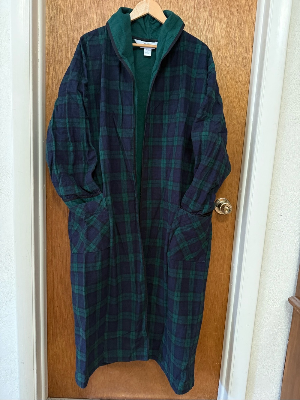 The Vermont Country Store Deep Green Robe
